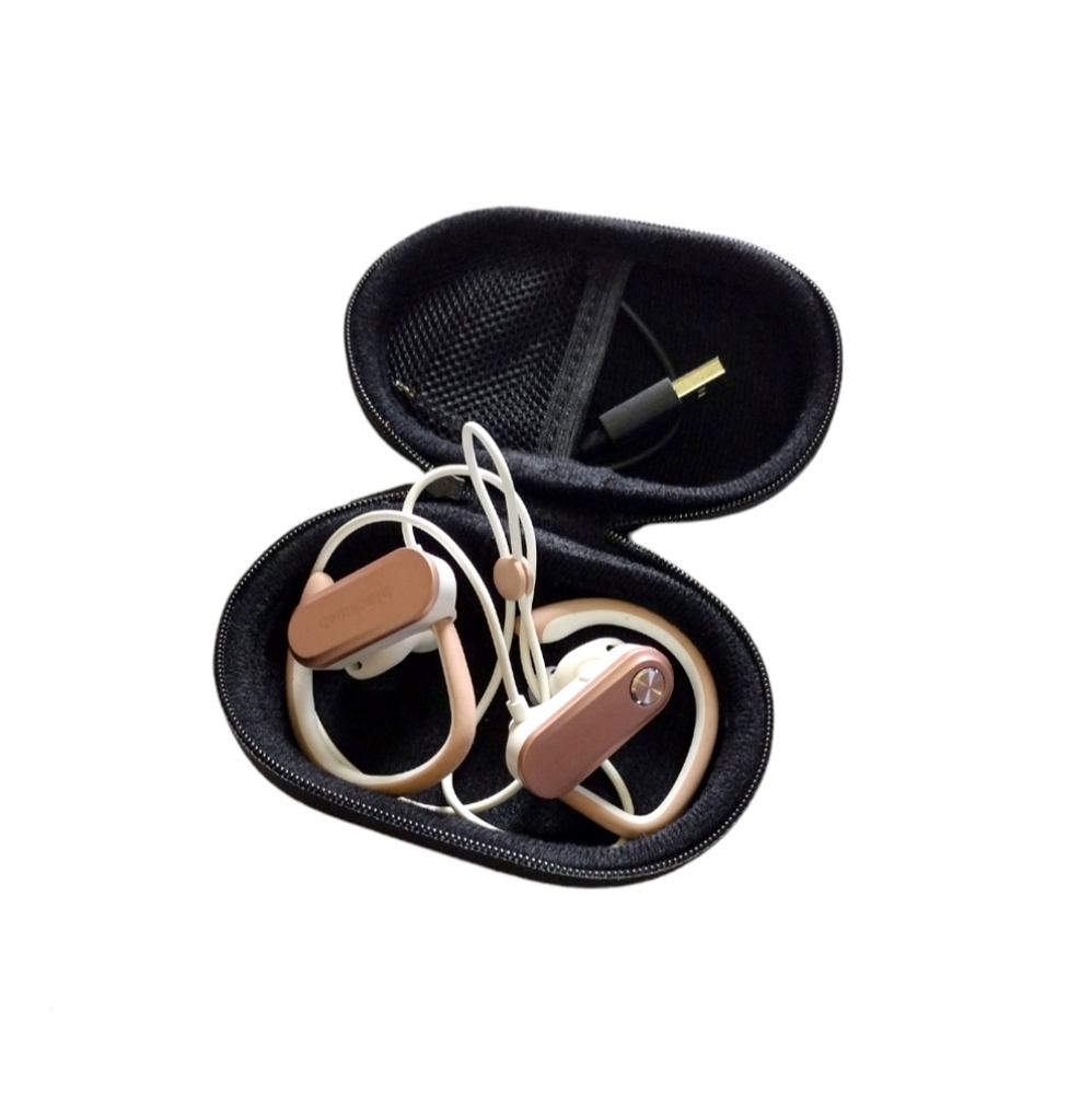 Rose- Black Web Wireless Earphones